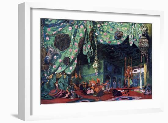 Set Design for the Ballet Scheherazade, C1913-Leon Bakst-Framed Giclee Print