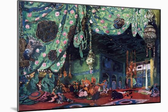 Set Design for the Ballet Scheherazade, C1913-Leon Bakst-Mounted Giclee Print