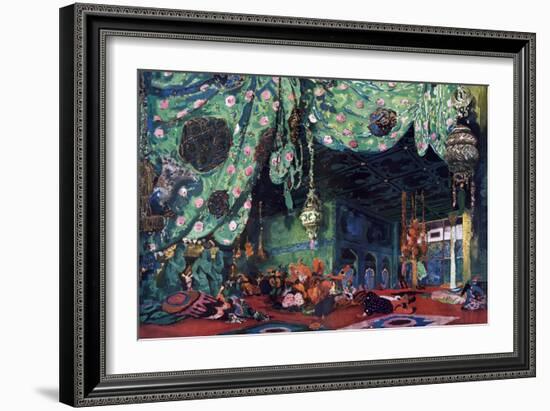 Set Design for the Ballet Scheherazade, C1913-Leon Bakst-Framed Giclee Print