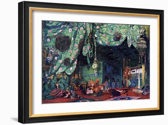 Set Design for the Ballet Scheherazade, C1913-Leon Bakst-Framed Giclee Print