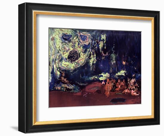 Set Design for the Ballet Scheherazade, C1913-Leon Bakst-Framed Giclee Print