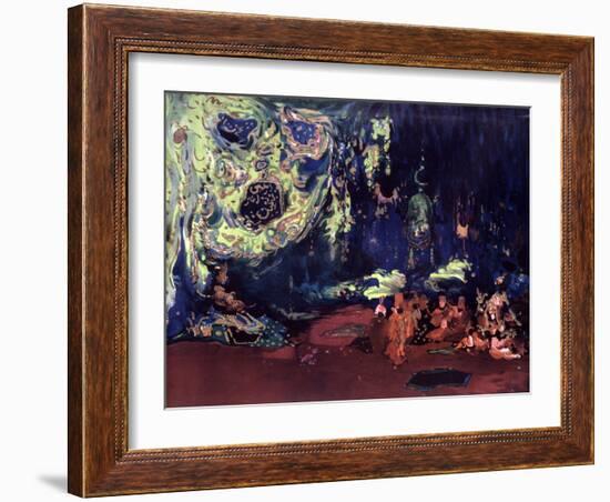 Set Design for the Ballet Scheherazade, C1913-Leon Bakst-Framed Giclee Print