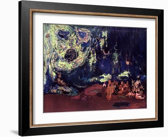 Set Design for the Ballet Scheherazade, C1913-Leon Bakst-Framed Giclee Print