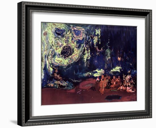 Set Design for the Ballet Scheherazade, C1913-Leon Bakst-Framed Giclee Print