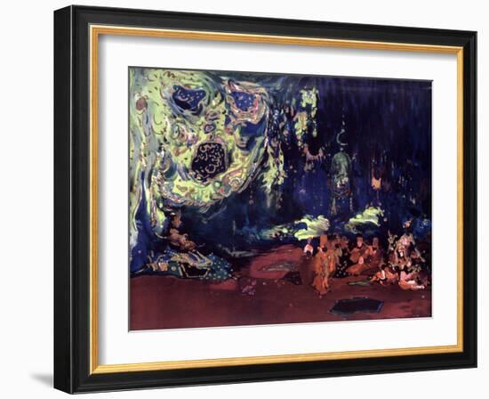 Set Design for the Ballet Scheherazade, C1913-Leon Bakst-Framed Giclee Print