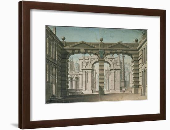 Set Design for the World Premiere Performance of 'Idomeneo', by Wolfgang Amadeus Mozart in Munich-Lorenzo I Quaglio-Framed Giclee Print