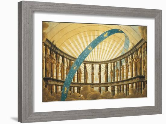 Set Design of the Temple of the Sun-Simon Quaglio-Framed Giclee Print