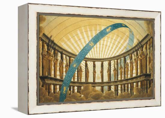 Set Design of the Temple of the Sun-Simon Quaglio-Framed Premier Image Canvas