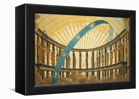 Set Design of the Temple of the Sun-Simon Quaglio-Framed Premier Image Canvas