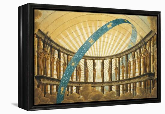 Set Design of the Temple of the Sun-Simon Quaglio-Framed Premier Image Canvas