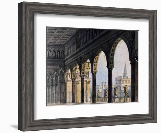 Set Design-Pietro Bertoja-Framed Giclee Print