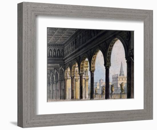 Set Design-Pietro Bertoja-Framed Giclee Print