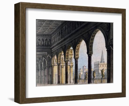 Set Design-Pietro Bertoja-Framed Giclee Print