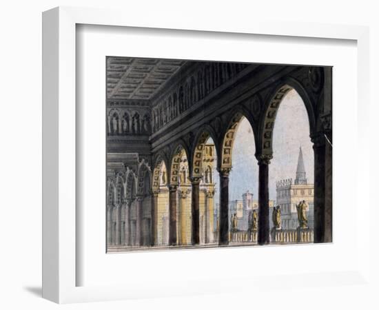 Set Design-Pietro Bertoja-Framed Giclee Print