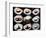 Set Of 9 Different Nigirizushi (Sushi)-Lev4-Framed Art Print