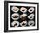 Set Of 9 Different Nigirizushi (Sushi)-Lev4-Framed Art Print