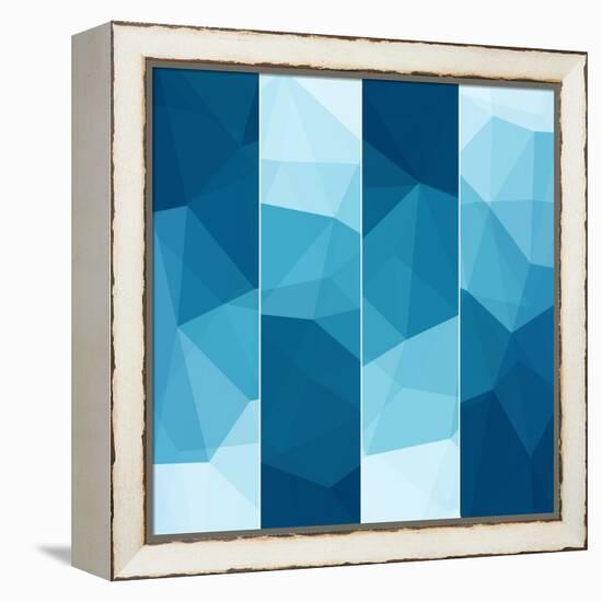 Set of Abstract Blue Background-epic44-Framed Stretched Canvas