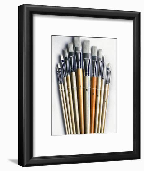 Set of Artist Paintbrushes Fan Out-Winfred Evers-Framed Photographic Print