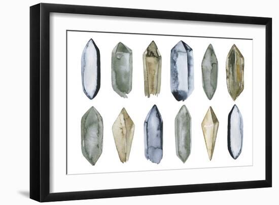 Set of Crystal Gems-Maria Mirnaya-Framed Art Print