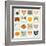 Set of Cute Cats Icons-coffeee_in-Framed Art Print