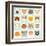 Set of Cute Cats Icons-coffeee_in-Framed Art Print