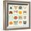 Set of Cute Cats Icons-coffeee_in-Framed Art Print