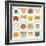 Set of Cute Cats Icons-coffeee_in-Framed Art Print