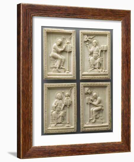 Set of Four Plates: the Evangelists and their Symbols-null-Framed Giclee Print