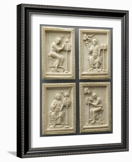 Set of Four Plates: the Evangelists and their Symbols-null-Framed Giclee Print