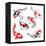 Set Of Koi Fish Illustration-Pixelcraft-Framed Stretched Canvas