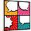 Set of Speech Bubbles in Pop Art Style-incomible-Mounted Art Print