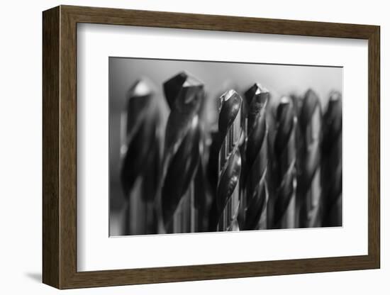 Set of steel drill bits for drill press-Panoramic Images-Framed Photographic Print