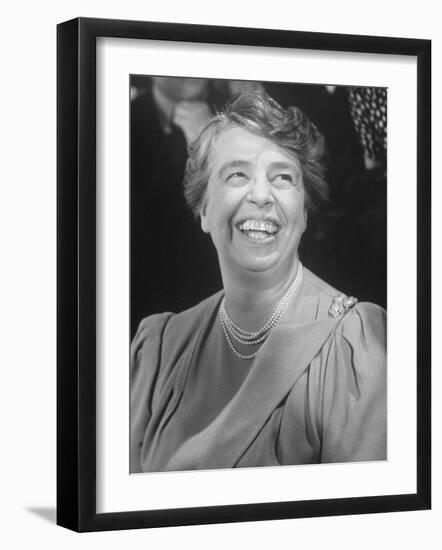 Set Title: Mrs. Roosevelt in Movie Short-Alfred Eisenstaedt-Framed Premium Photographic Print