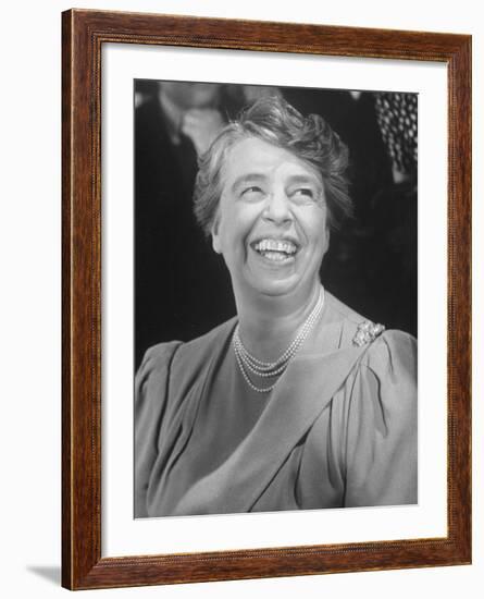 Set Title: Mrs. Roosevelt in Movie Short-Alfred Eisenstaedt-Framed Premium Photographic Print