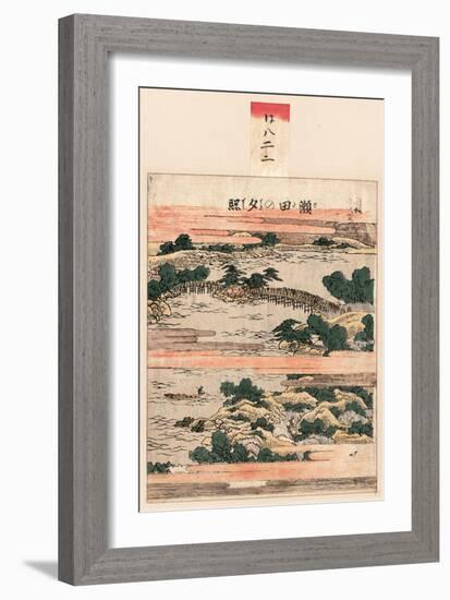 Seta No Sekisho-Katsushika Hokusai-Framed Giclee Print