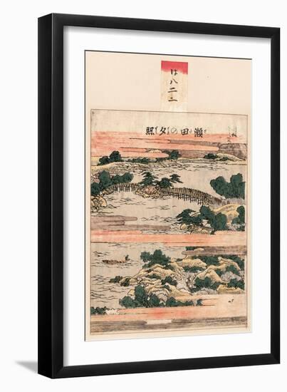 Seta No Sekisho-Katsushika Hokusai-Framed Giclee Print