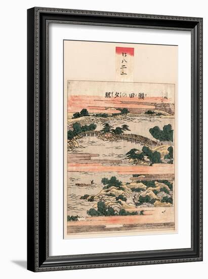 Seta No Sekisho-Katsushika Hokusai-Framed Giclee Print