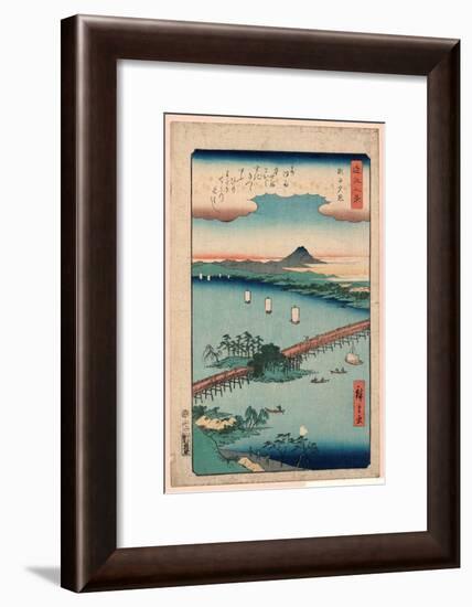 Seta No Sekisho-Utagawa Hiroshige-Framed Giclee Print