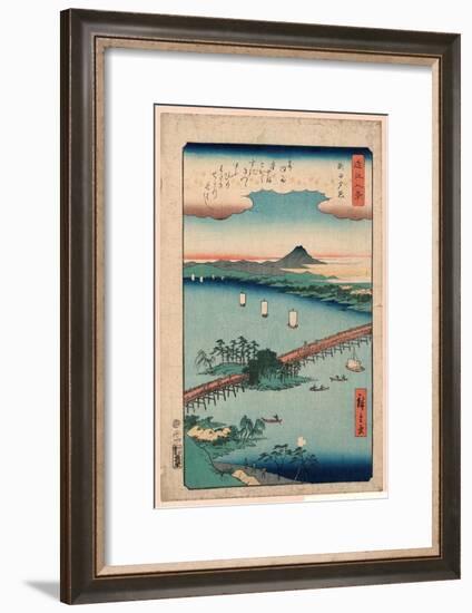 Seta No Sekisho-Utagawa Hiroshige-Framed Giclee Print