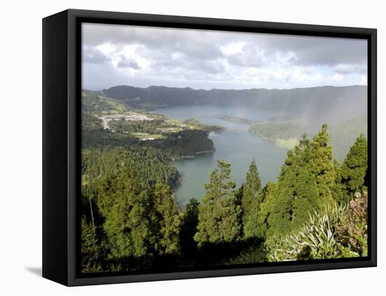 Sete Citades Lake, Sao Miguel Island, Azores, Portugal, Europe-De Mann Jean-Pierre-Framed Premier Image Canvas