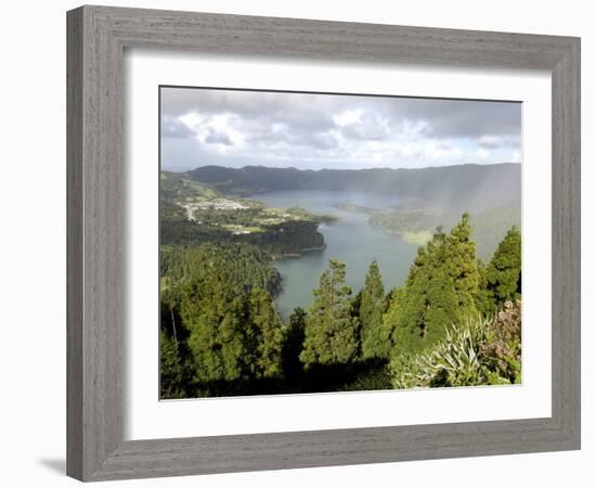 Sete Citades Lake, Sao Miguel Island, Azores, Portugal, Europe-De Mann Jean-Pierre-Framed Photographic Print