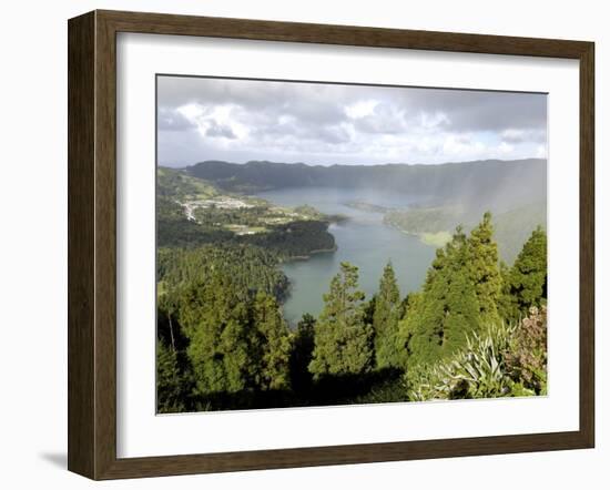 Sete Citades Lake, Sao Miguel Island, Azores, Portugal, Europe-De Mann Jean-Pierre-Framed Photographic Print