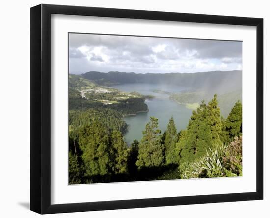 Sete Citades Lake, Sao Miguel Island, Azores, Portugal, Europe-De Mann Jean-Pierre-Framed Photographic Print