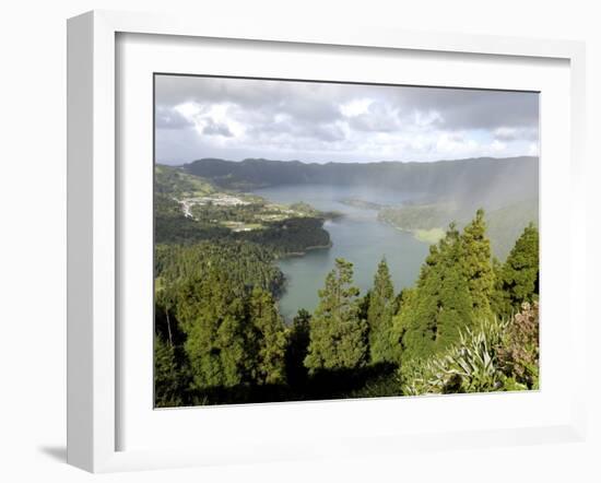 Sete Citades Lake, Sao Miguel Island, Azores, Portugal, Europe-De Mann Jean-Pierre-Framed Photographic Print