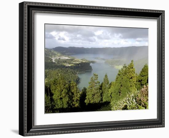 Sete Citades Lake, Sao Miguel Island, Azores, Portugal, Europe-De Mann Jean-Pierre-Framed Photographic Print