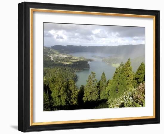 Sete Citades Lake, Sao Miguel Island, Azores, Portugal, Europe-De Mann Jean-Pierre-Framed Photographic Print