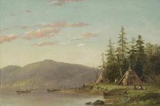 Chippewa Encampment on the Upper Mississippi, C.1845-Seth Eastman-Giclee Print