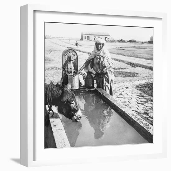 Sétif. Une fontaine-null-Framed Giclee Print