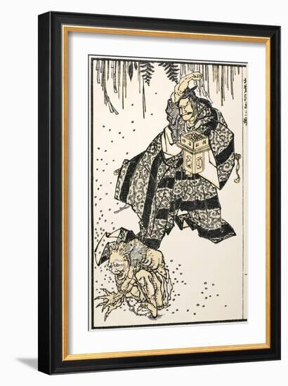 Setsubun, 1816-Katsushika Hokusai-Framed Giclee Print