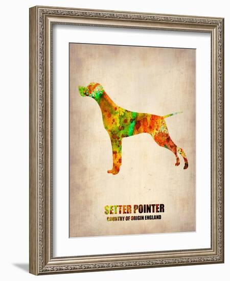 Setter Pointer Poster-NaxArt-Framed Art Print